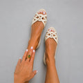 CAMILA | ELEGANTES SANDALIAS COLOR CREMA