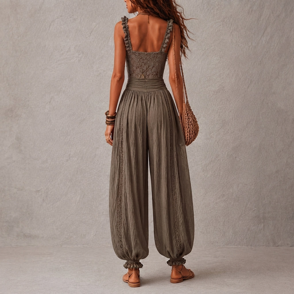 REGINA | CONJUNTO DE ENCAJE GRIS